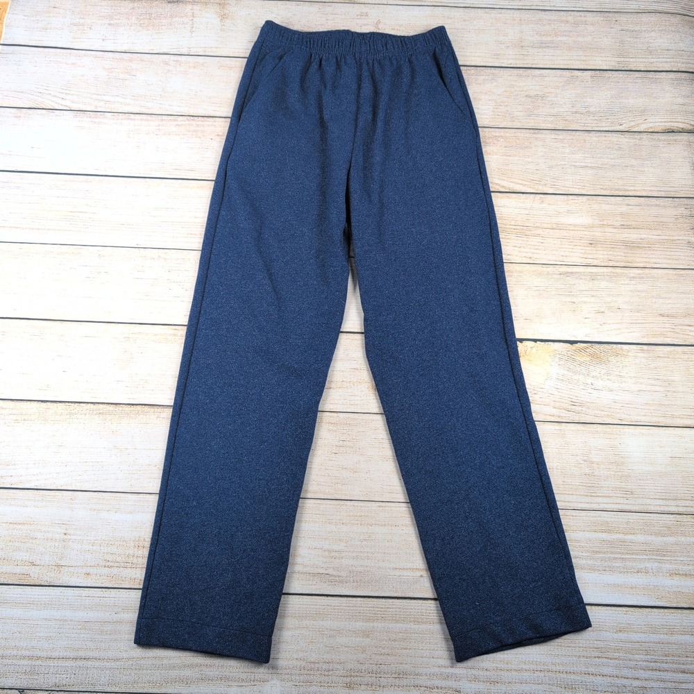 ST JOHN SPORT by Marie Gray Womens Blue Knit Pull On Pants Size P‎